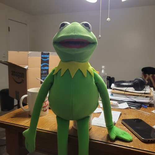 Kermit the frog plush toy - kermit,