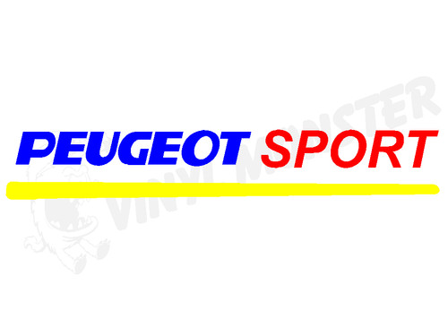 Peugeot sport car sticker 106 - sport,