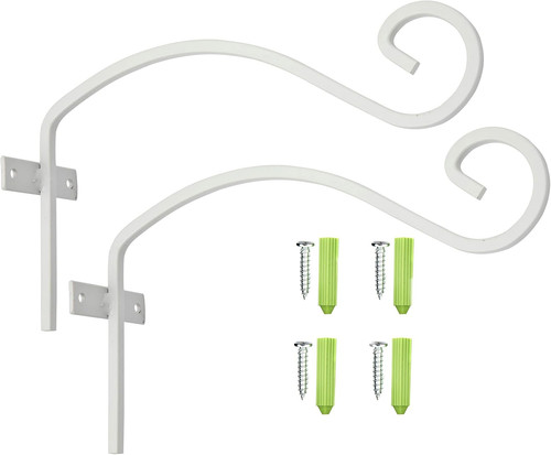 White hanging basket - white,
