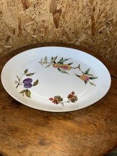 Royal Worcester Evesham Gold Oval Serving Platter Plate 14.5 Inch