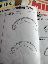 VAUXHALL FIRENZA VICTOR FD VX4/90 REAR BRAKE SHOES MGR34