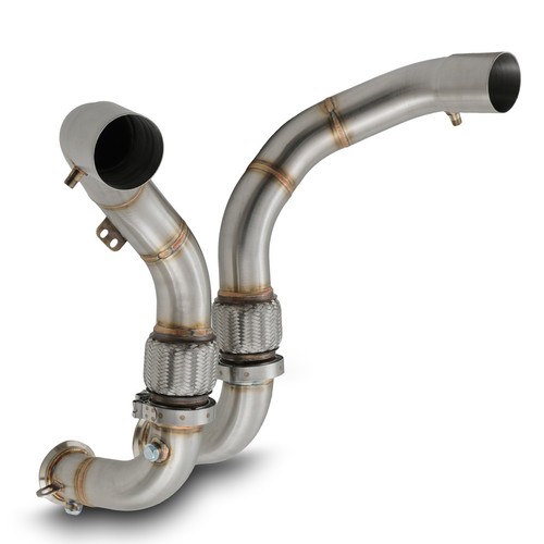 Stainless exhaust cat - de,