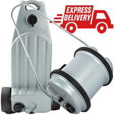 GENUINE Hitchman Aquaroll 40 Litre and Wastemaster 38L Roll Water Carrier Silver
