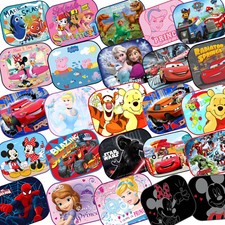 2x Disney Car Sun Shades UV Baby Children Kids Window Minnie Peppa Winnie Frozen