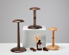 Vintage Wood Mannequin Hat Holder Stand Display Rack Wood For Block Shop- +