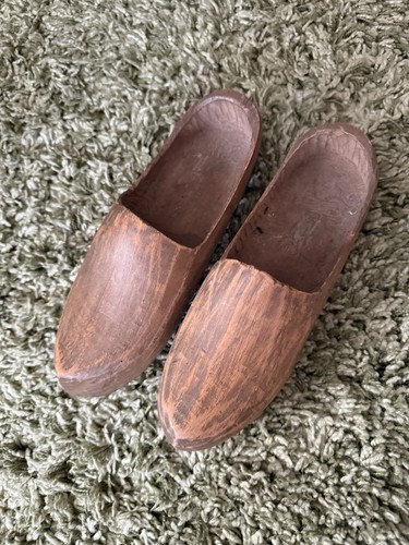 Wooden clogs - wooden,