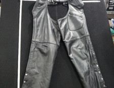 HUDSON LEATHER Mens Black