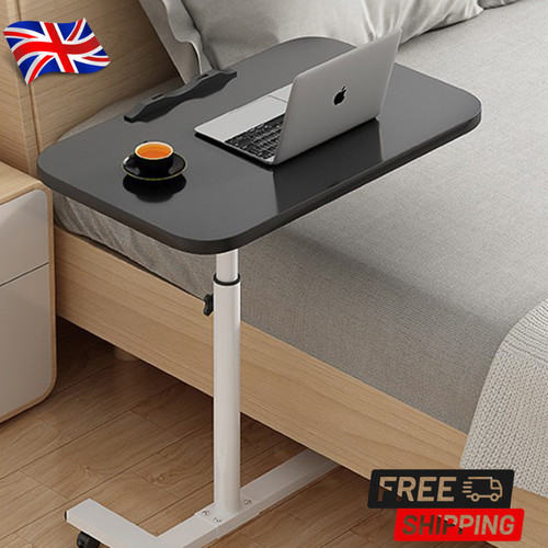 Adjustable overbed table with - adjustable,