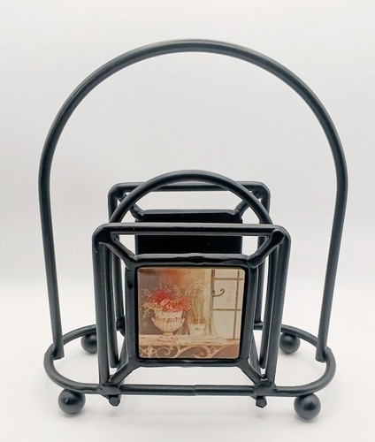 Vintage wrought iron napkin - vintage,