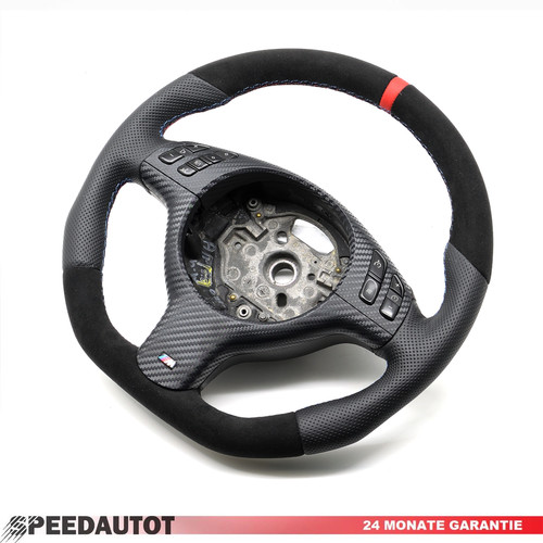 Flattened leather steering - flattened,