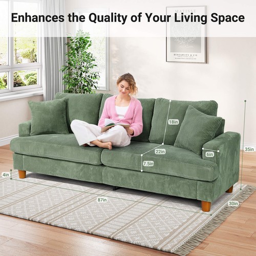 Seater corduroy sofa - 2/3/4,