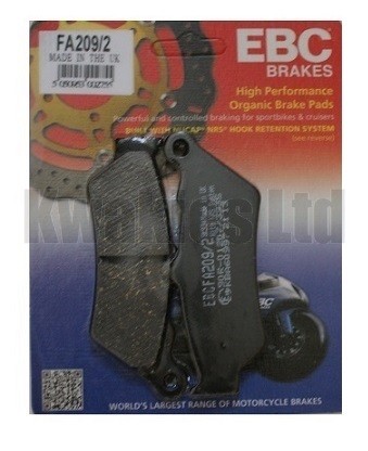 Ebc rear brake pads fa209 - rear, fa209/2