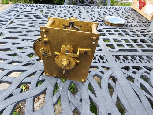 Antique fusee clock movement - clock,
