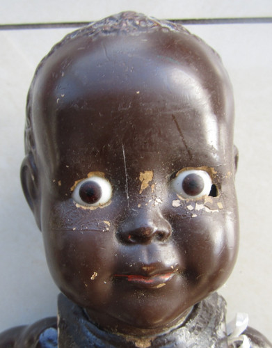 Vintage black baby dolly - black,