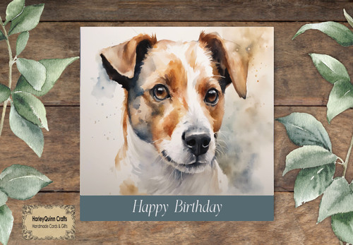 Dog 083 animal birthday card - animal,