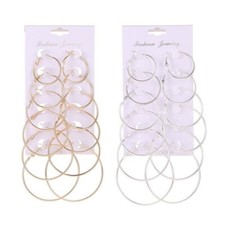 Hoop Earrings sets Mixed sizes