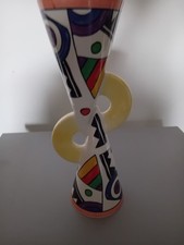 Clarice Cliff Style Yo Yo Vase