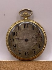 Antique Vintage Waltham Pocket Watch 14K GF Gold Filled Guaranteed - Read!