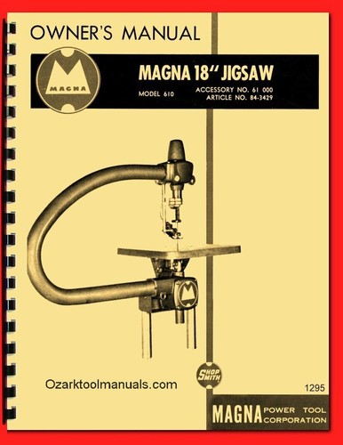 Shopsmith magna jig scroll - shopsmith, 18"