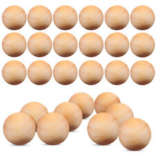 100Pcs Wood Balls for Crafts Round Small Unfinished Wooden Beads 12mm Non-hole