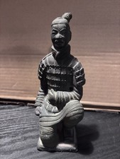 Chinese Kneeling Terracotta Warrior Statue 7 Inches High Collectible Figure