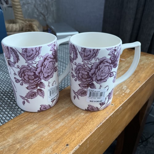 Spode kingsley pair mugs - kingsley, of