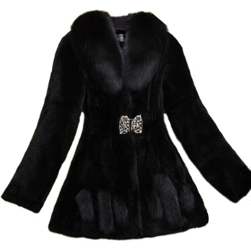 Women faux fur - fur, slim