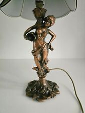Art Deco lamp metal statue