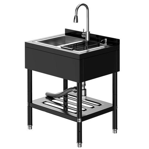 Stainless steel utility sink - stainless,