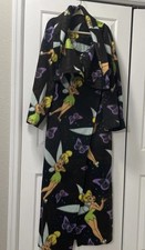 Disney Fairies Tinker Bell Plush Snuggie Adult Fleece Throw Blanket Black 68.5”L