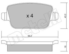 22-0780-0 BRAKE PAD SET, DISC