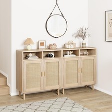 Natural Rattan Sideboard with