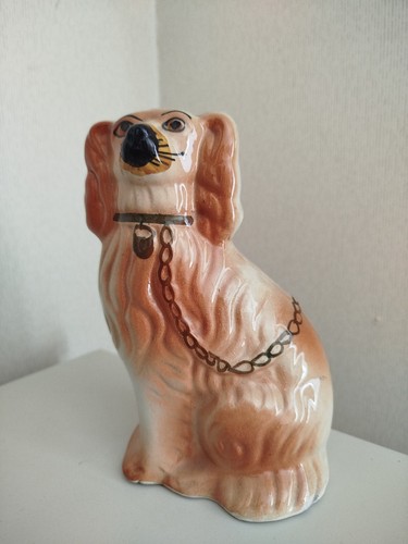 Vintage ceramic wally dog - vintage,