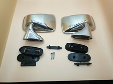 Classic Car Chrome Door Mirrors LH RH For MG MGB Triumph Ford Mini Tex Style 