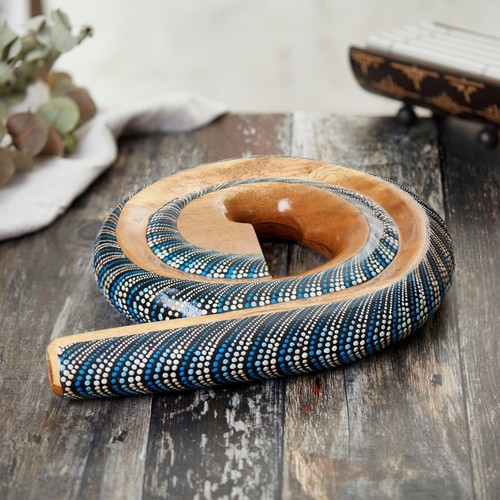 Wooden spiral didgeridoo - wooden,