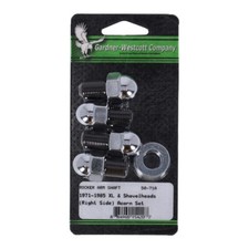Gardner-Westcott Rocker Shaft End Plug Set. Acorn Style. For 71-84 Shovelhead
