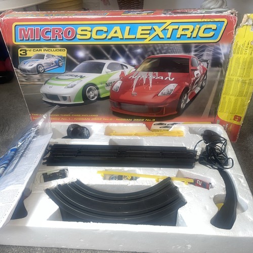 Micro scalextric set - with, 3