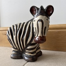 Vintage Ceramic Zebra Figurine