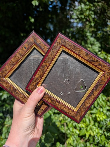 Pair vintage square - of,