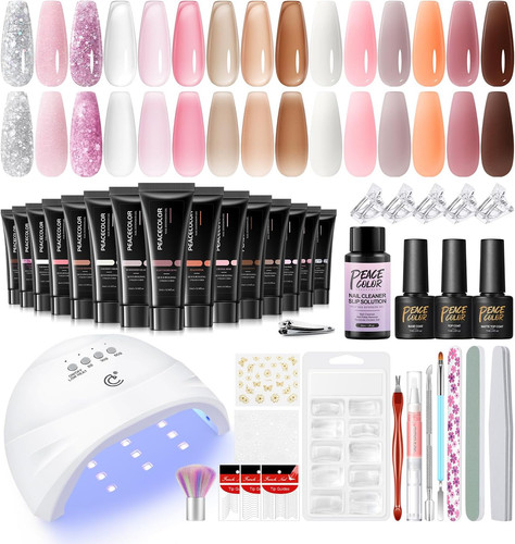 40pcs poly nail gel - poly, kit,