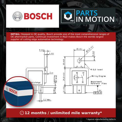 Relay 0986332302 bosch - relay,