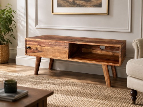 Oker sheesham wood cabinet - oker,