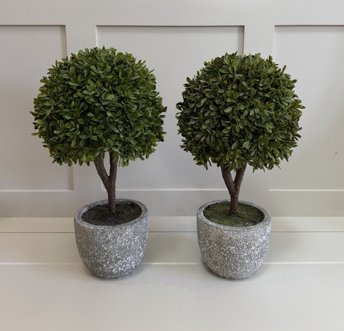 Set faux potted buxus - set,