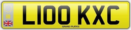Look number plate l100 kxc - xc,