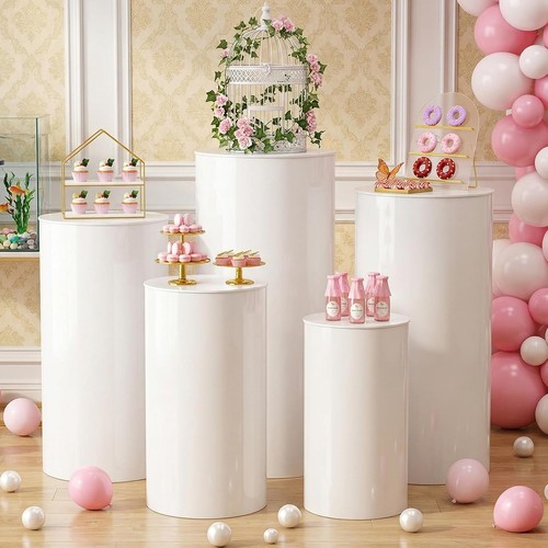 5pcs round plinth cylinder - plinth,