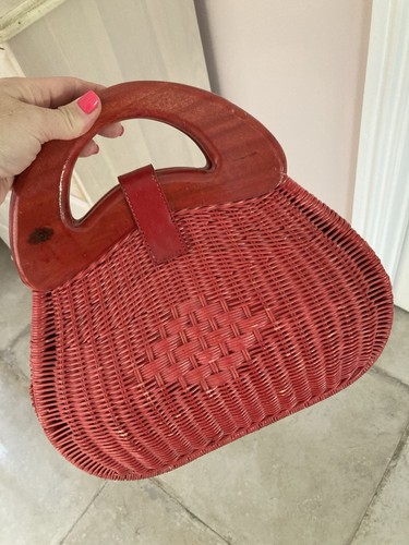 Beautiful basket bag rattan - beautiful,