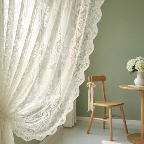 French lace sheer - french, rod