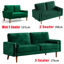 2/3/4 Seater Corduroy Sofa with 2 Pillows Jumbo Cord Modern Couch Love Seat Home