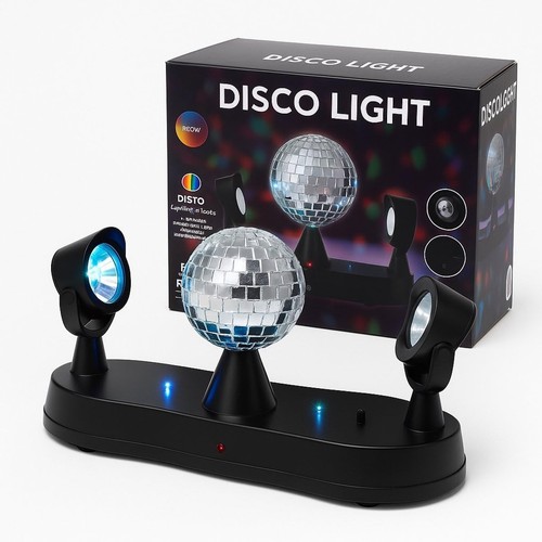 Disco light with mirror ball - disco,