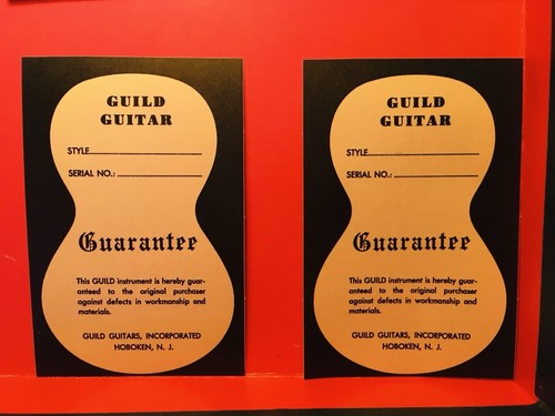 Guild guitar hoboken guarantee - guild,